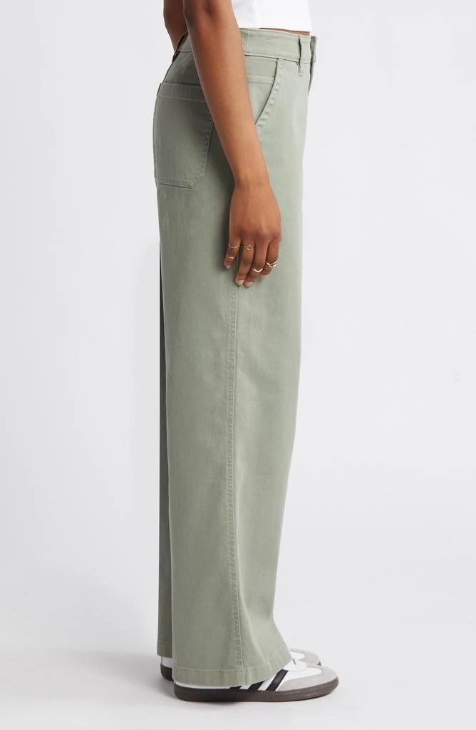 BP. High Waist Wide Leg Twill Pants 4