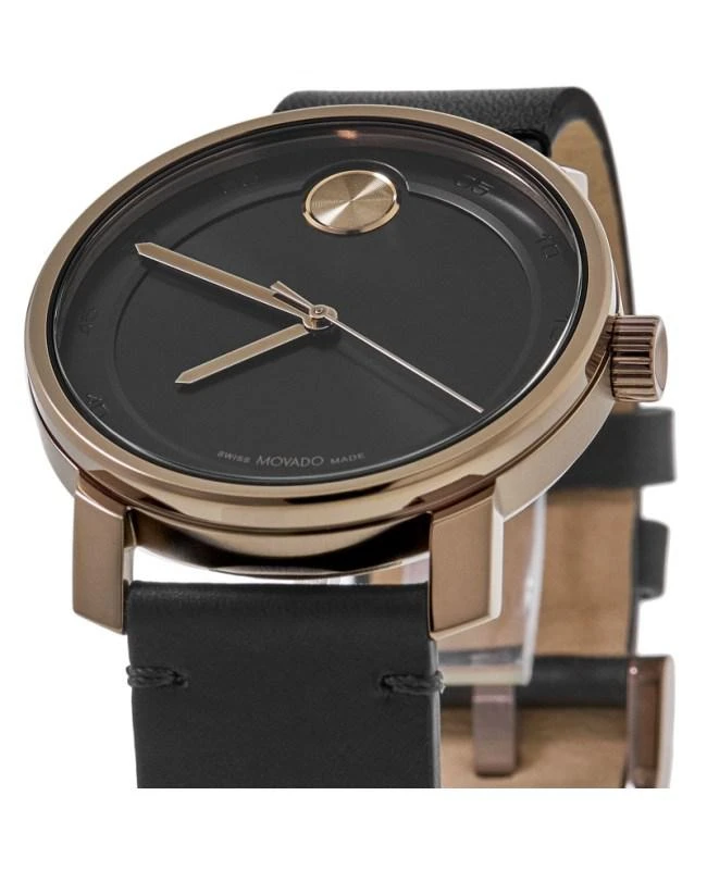 Movado Movado Bold Access Black Dial Leather Strap Men's Watch 3600945 2