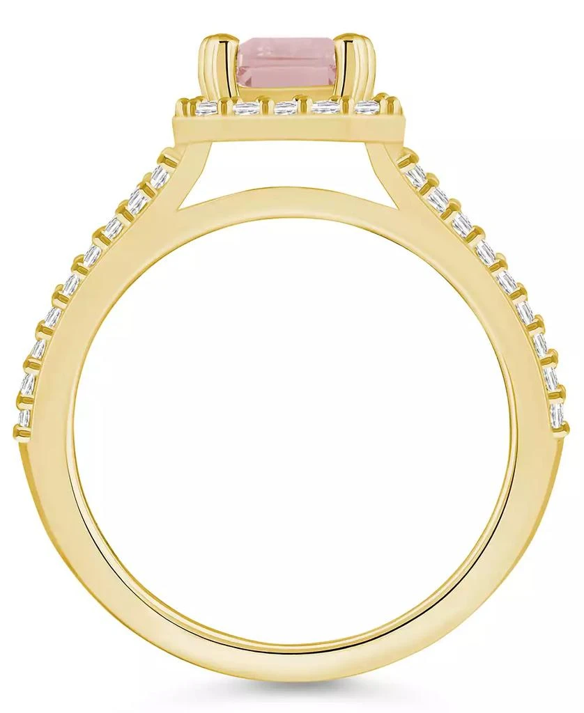 Macy
s Morganite (1-3/8 ct. t.w.) and Diamond (1/2 ct. t.w.) Halo Ring in 14K Yellow Gold 3