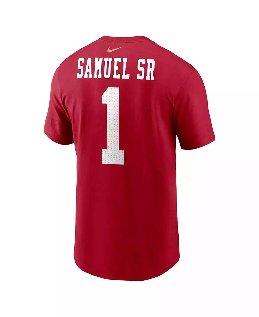 NIKE Men's Deebo Samuel Sr Scarlet San Francisco 49ers Player Name Number T-Shirt 2