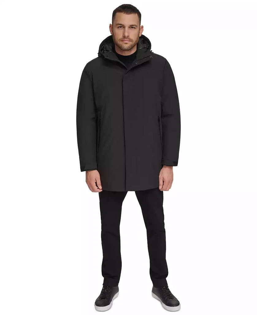Calvin Klein Men's Flextech Stretch Water-Resistant Hooded Stadium Jacket 5
