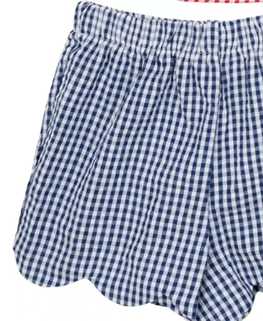 Rare Editions Baby Girls 2-Piece Americana Top and Seersucker Shorts Set 3
