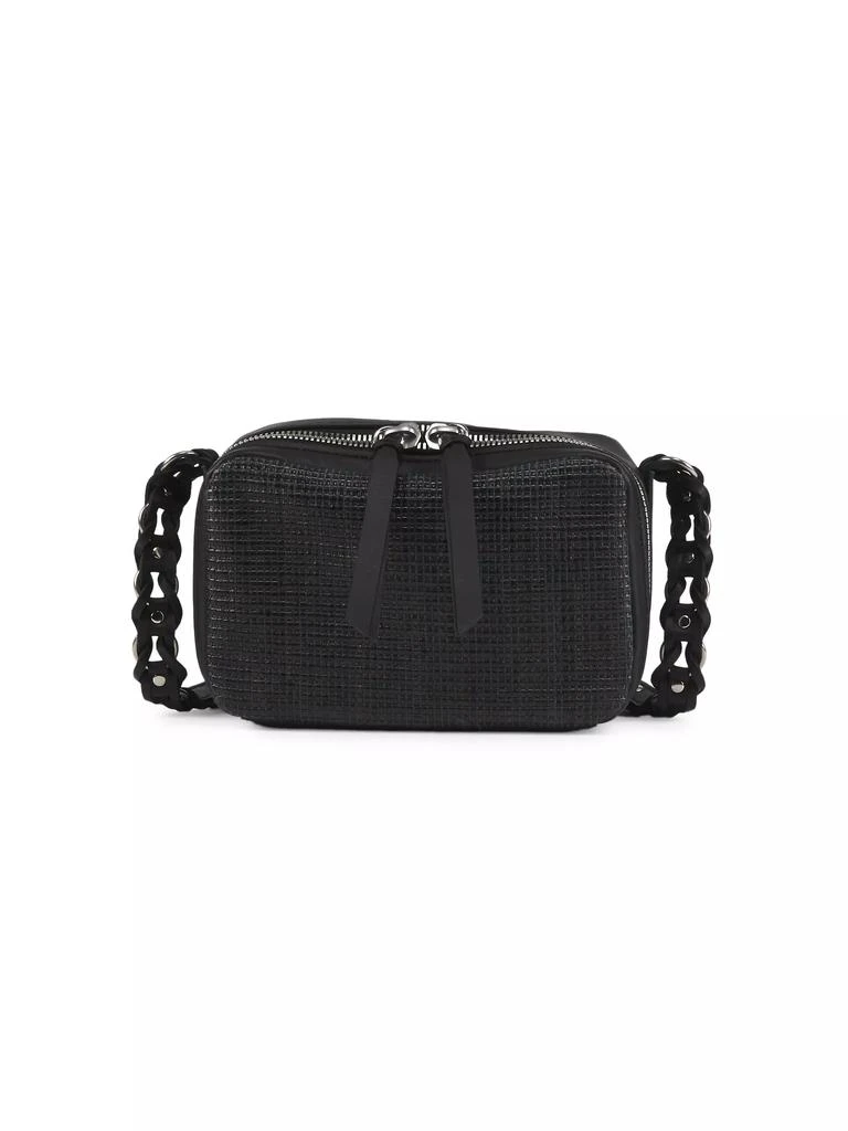 Rag & Bone Cami Leather-Trimmed Woven Camera Bag 1