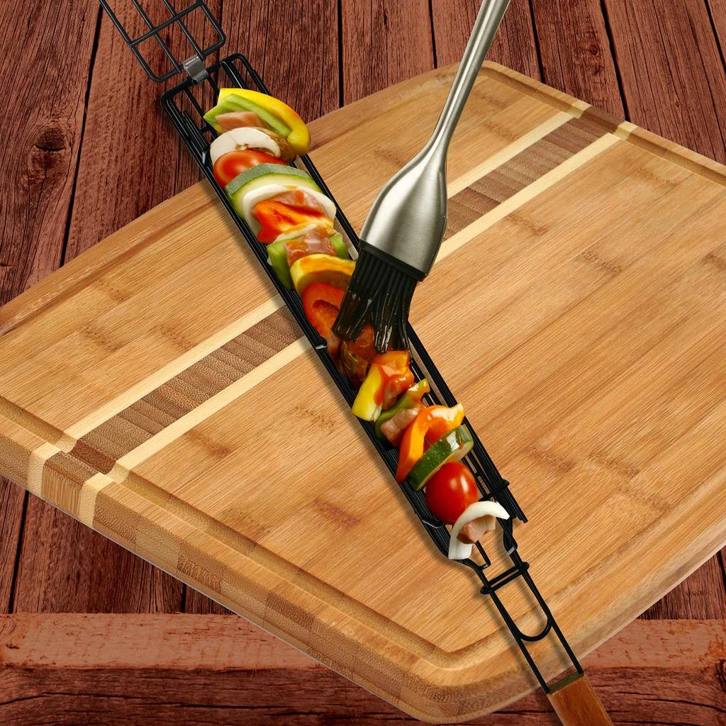 Norpro Nonstick Grilling Kabob Baskets, Set of 4 4