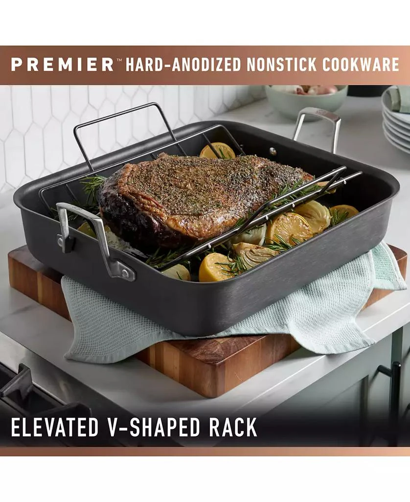 Calphalon Premier Hard-Anodized Nonstick 16" Roasting Pan with Rack 3