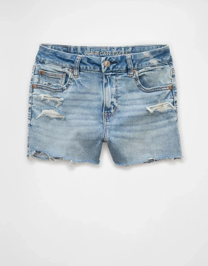 AE AE Next Level Curvy Ripped High-Waisted Denim Short Short 3