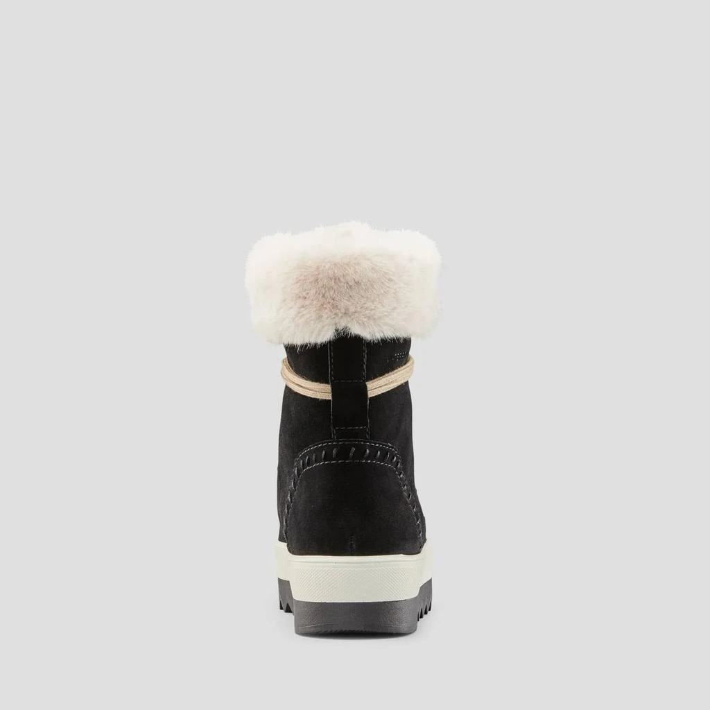 Cougar Women's Vanetta Suede Waterproof Winter Boot In Black/cream 3
