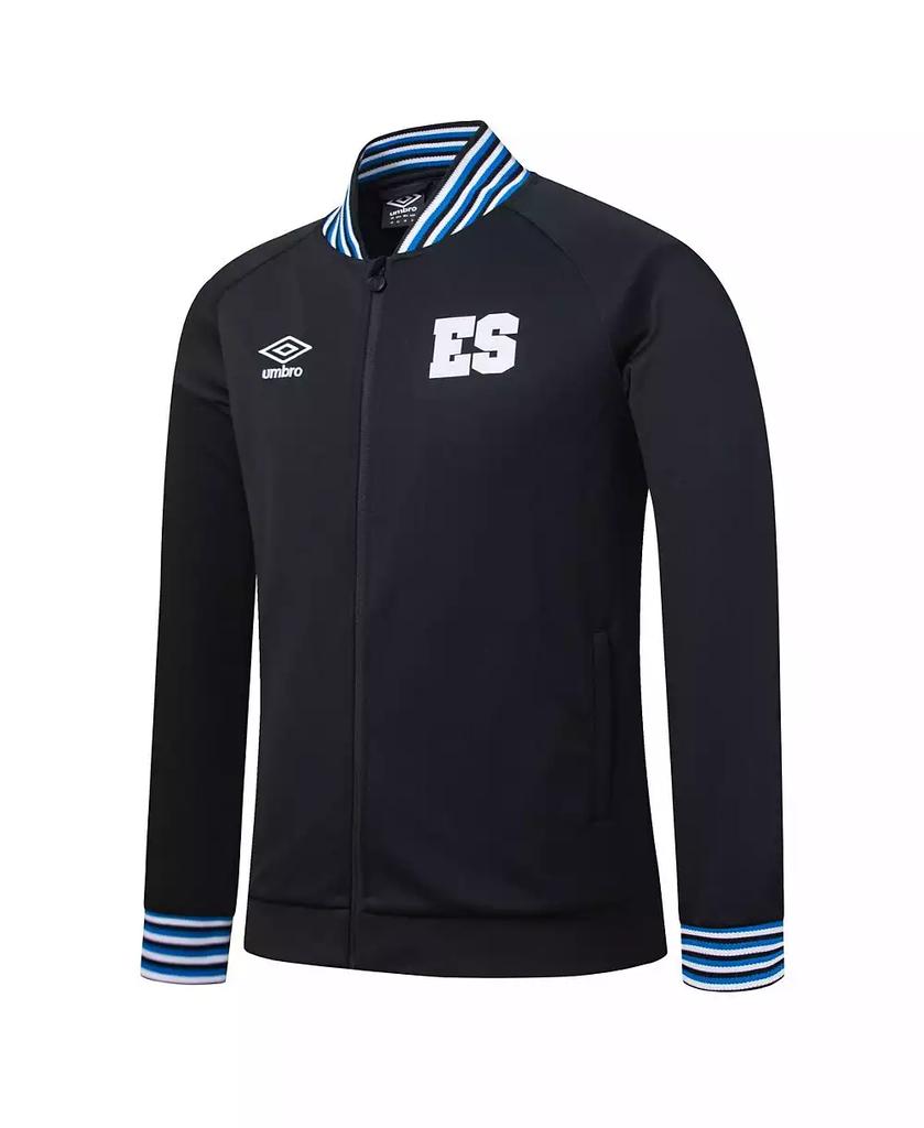 Umbro Men's Black El Salvador National Team Presentation Raglan Full-Zip Jacket