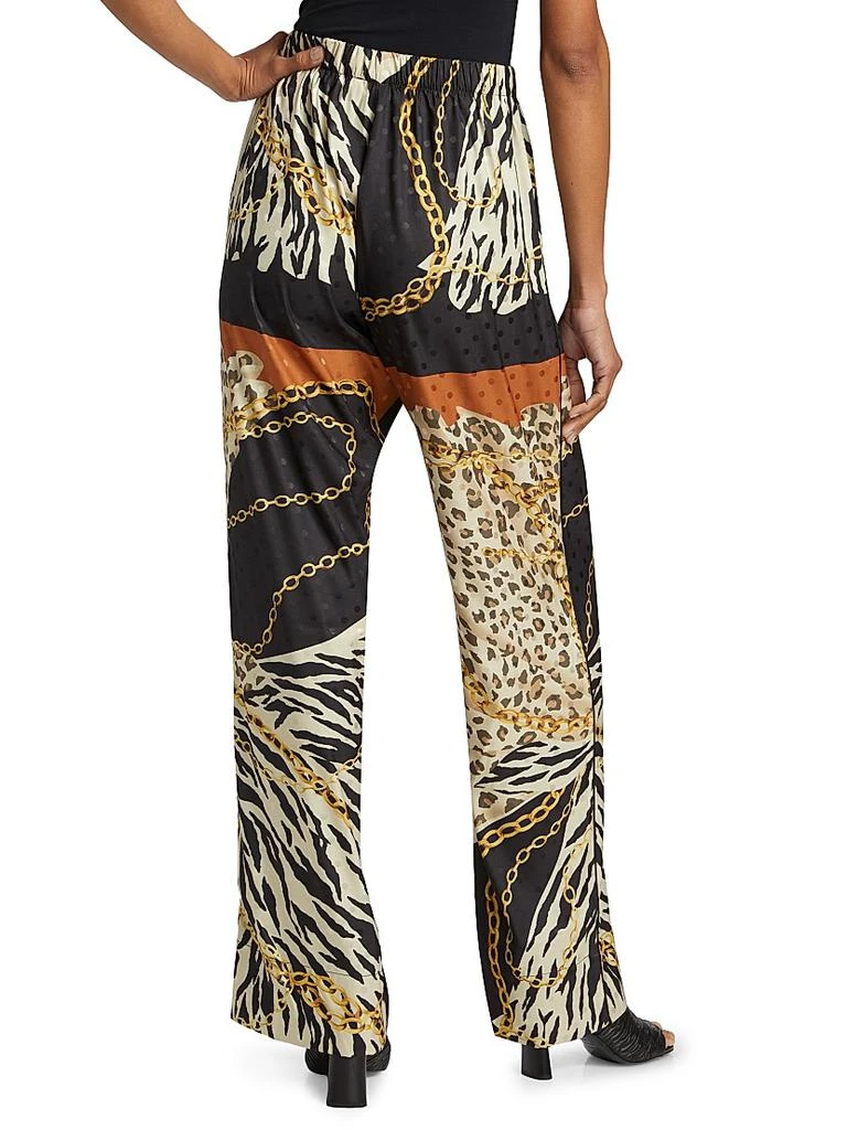 Ronny Kobo Dora Animal-Chain-Print Pants 5