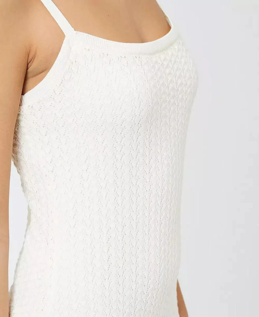 French Connection Women's Square-Neck Pointelle Dress 6