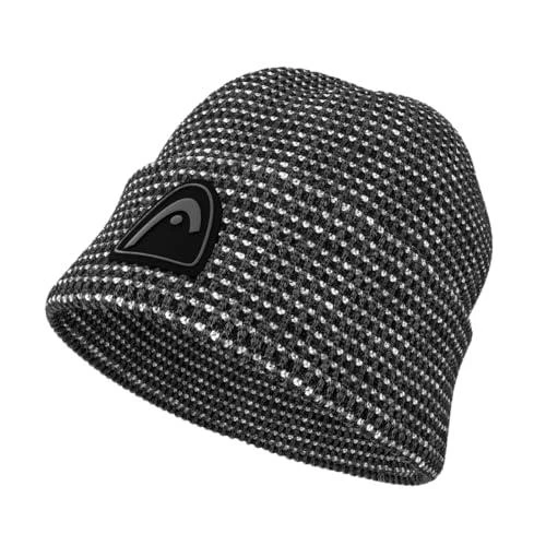 HEAD HEAD Men’s Kane Beanie – Tri-Color Knit Hat with Polylana® Blend, Fold-Over Cuff, Après Ski Winter Style