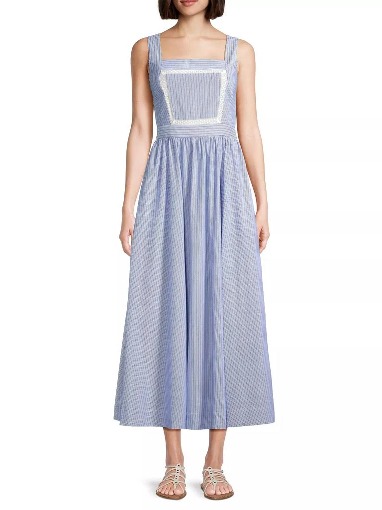 Ciao Lucia Freja Cotton Striped Maxi Dress 3