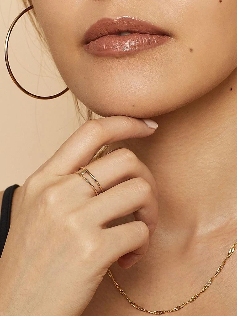 Oradina 14K Yellow Gold Hudson Petite Ring 3