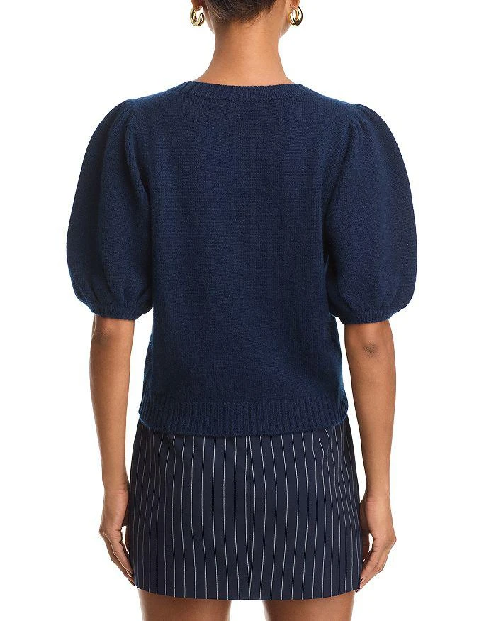 Paige Lucerne Cashmere Puff Sleeve Top 3