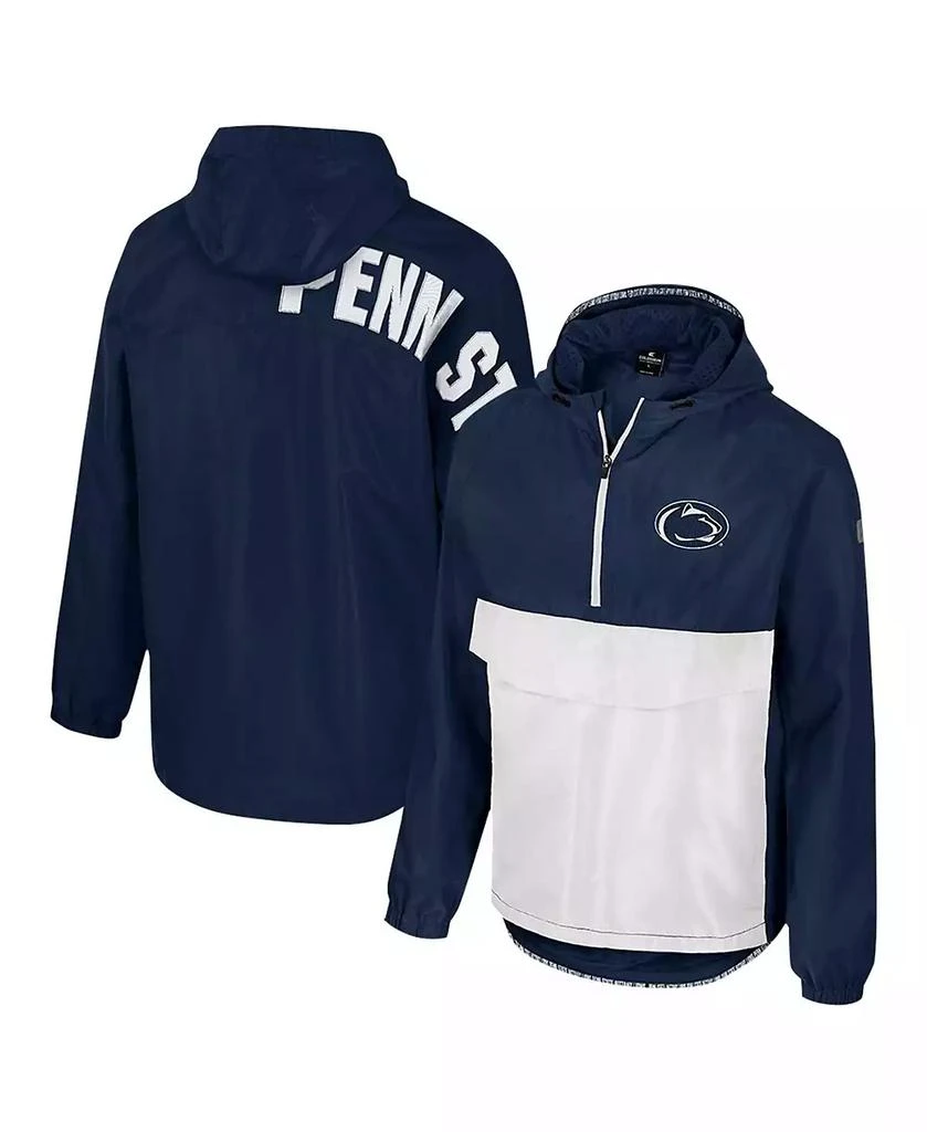 Colosseum Men's Navy Penn State Nittany Lions Reloaded Anorak Half-Zip Jacket 1