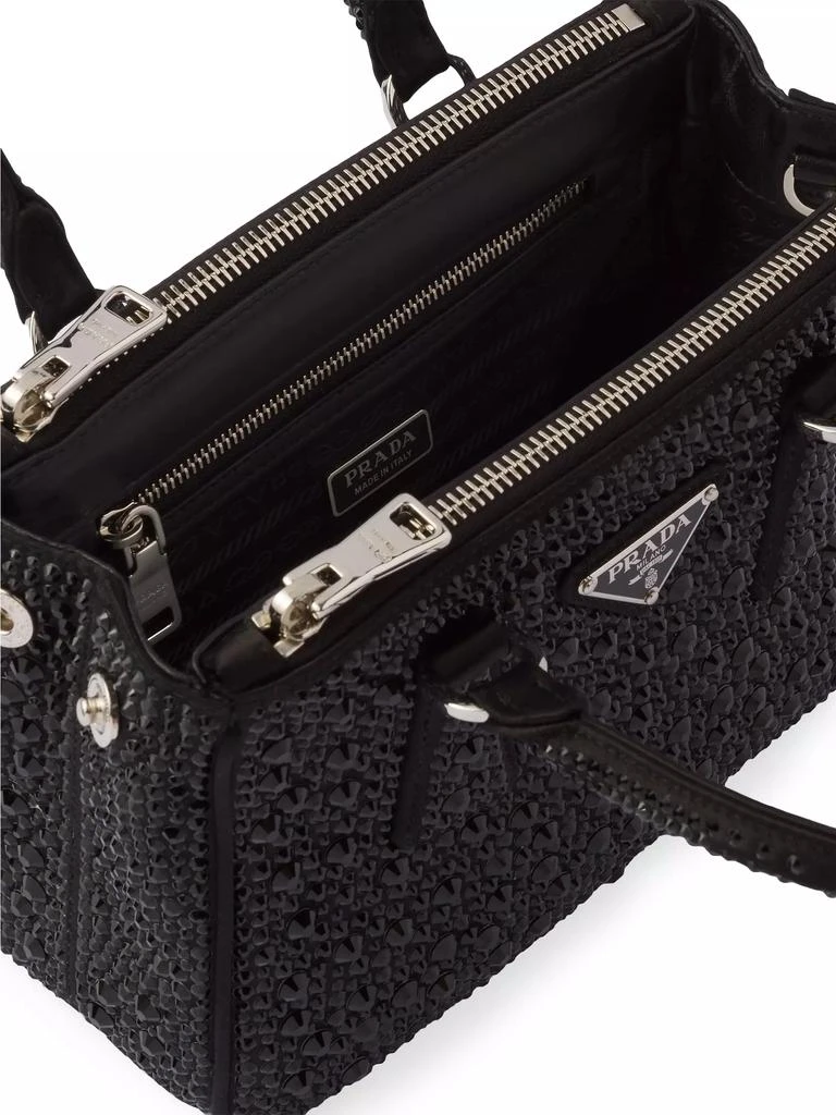 Prada Galleria Satin Mini Bag with Crystals 4