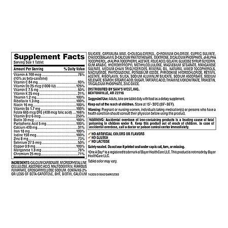 Member's Mark Member's Mark Women's Daily Multivitamin Tablets, 275 ct. 2