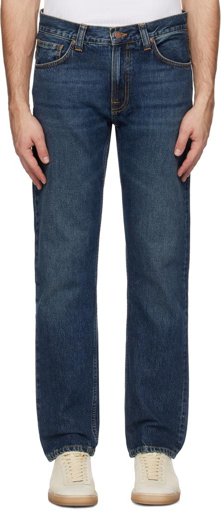Nudie Jeans Blue Gritty Jackson Jeans