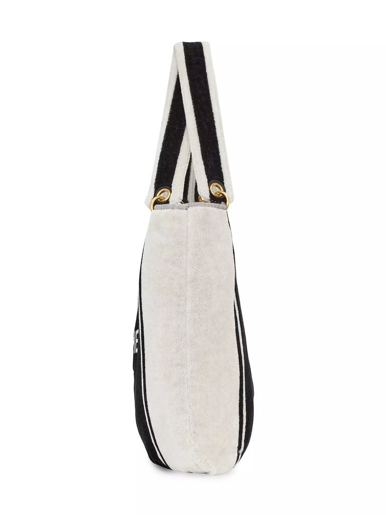 Saint Laurent Rive Gauche Towel Tote Bag in Terry Cloth 3