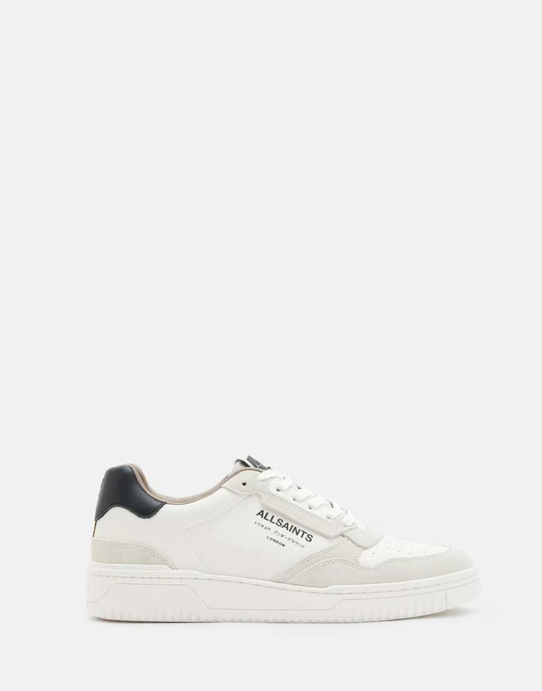 ALL SAINTS AllSaints Regan leather low top trainers in white 1