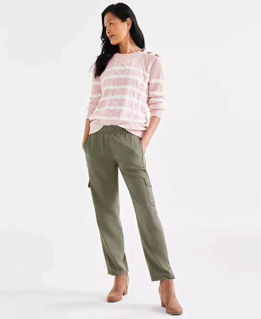 Style & Co Petite Straight-Leg Cargo Ankle Pants, Created for Macy's 1