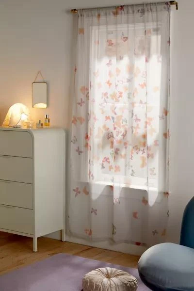 Urban Outfitters Alayna Butterflies Curtain Panel 1