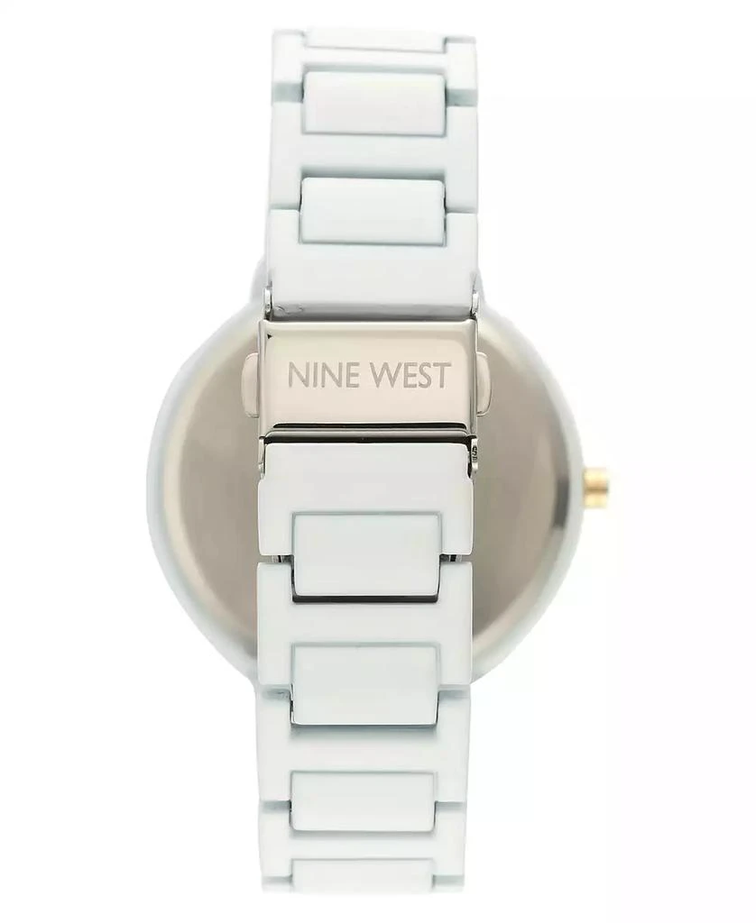 Nine West Women's White Rubberized Bracelet Watch, 40.5mm 3
