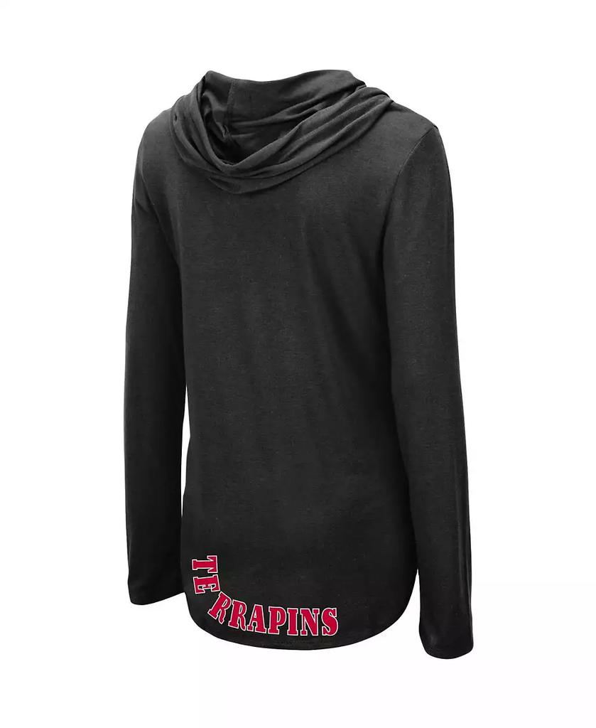 Colosseum Women's Black Maryland Terrapins My Lover Hoodie Long Sleeve T-shirt