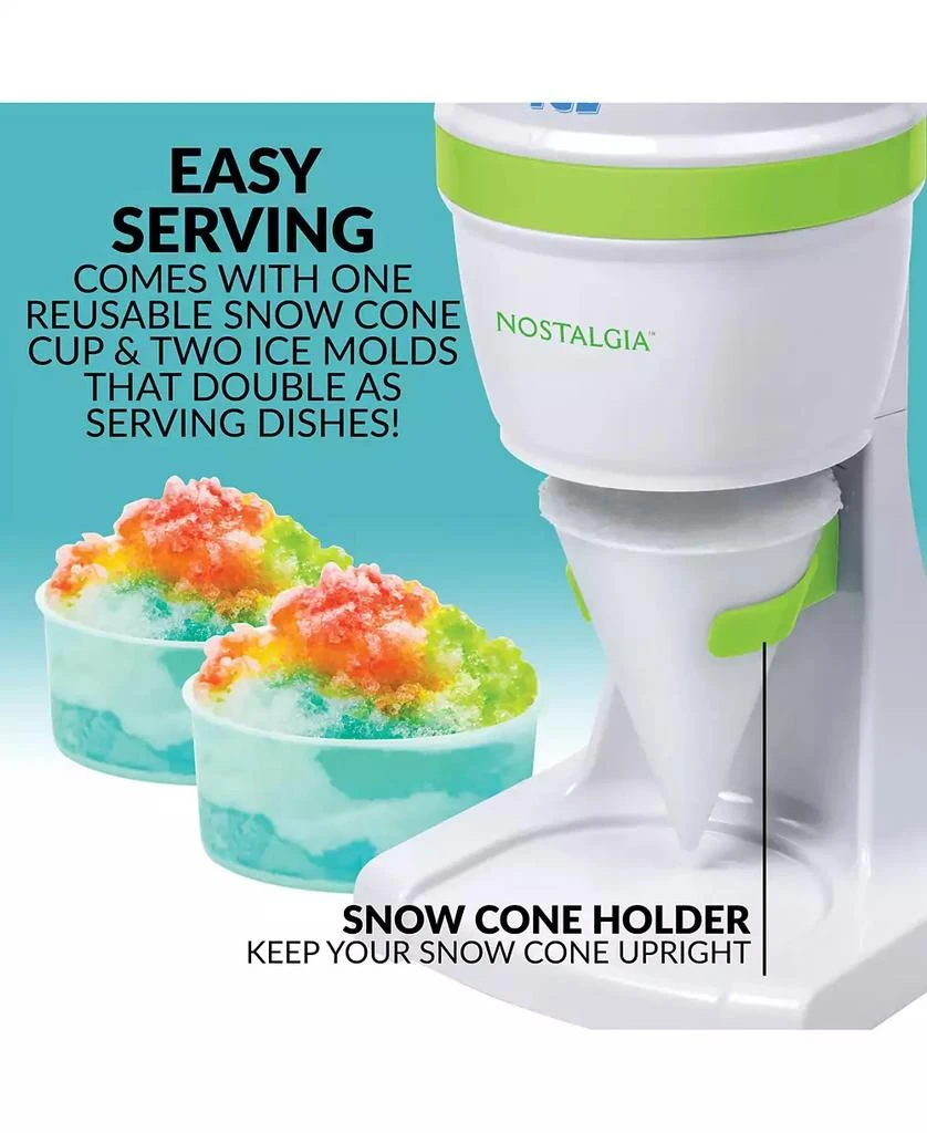 Nostalgia ESHVICE2HSI Electric Shave Ice & Snow Cone Maker 5