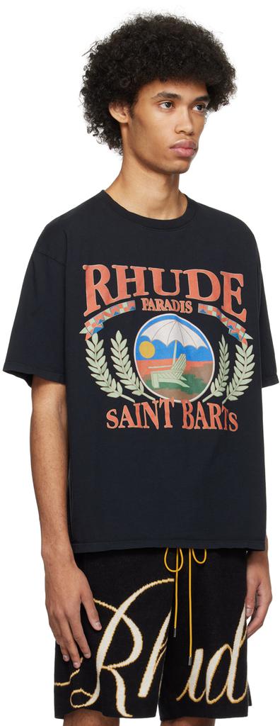 Rhude Black Beach Chair T-Shirt