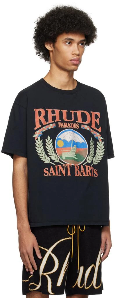 Rhude Black Beach Chair T-Shirt 2