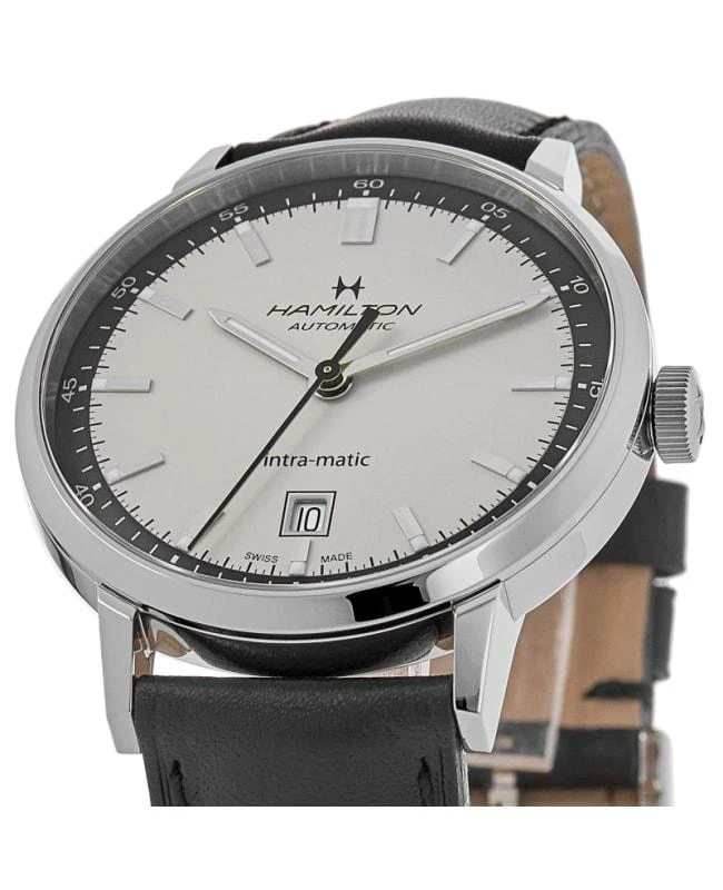 Hamilton Hamilton American Classic INTRA-MATIC AUTO Beige Dial Leather Strap Men's Watch H38425720 2