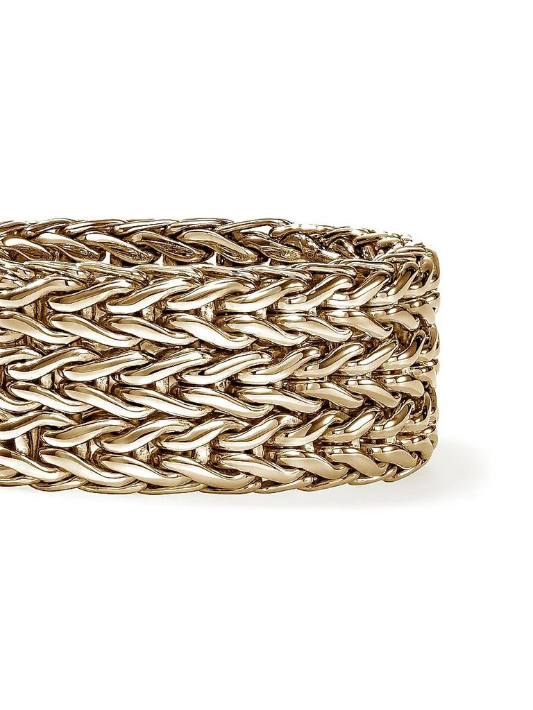 John Hardy Icon Rata Chain 14K Yellow Gold Wide Band Ring 2