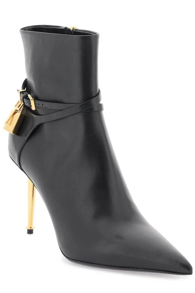 Tom Ford Tom Ford Padlock Detailed Pointed-Toe Boots 2