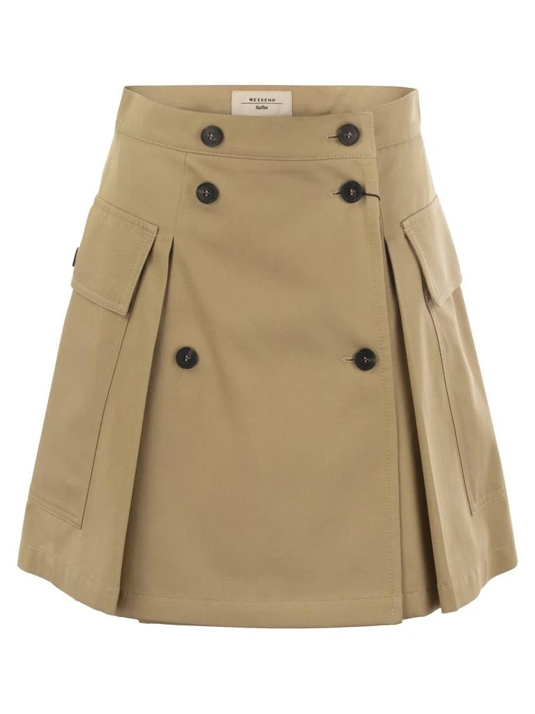 Weekend Max Mara Weekend Max Mara Zebio Button Detailed Mini Skirt 1