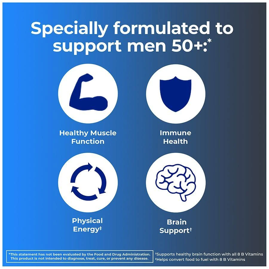 One A Day 50+ Vitamins for Men Gummies for Immune Support Strawberry 8