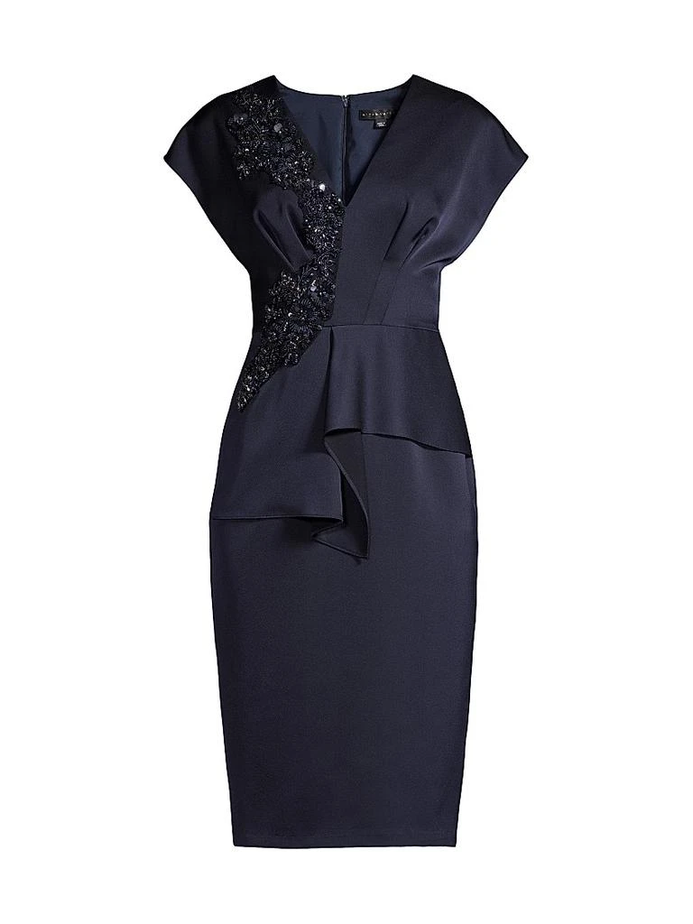 Aidan Mattox V-Neck Cocktail Dress 1