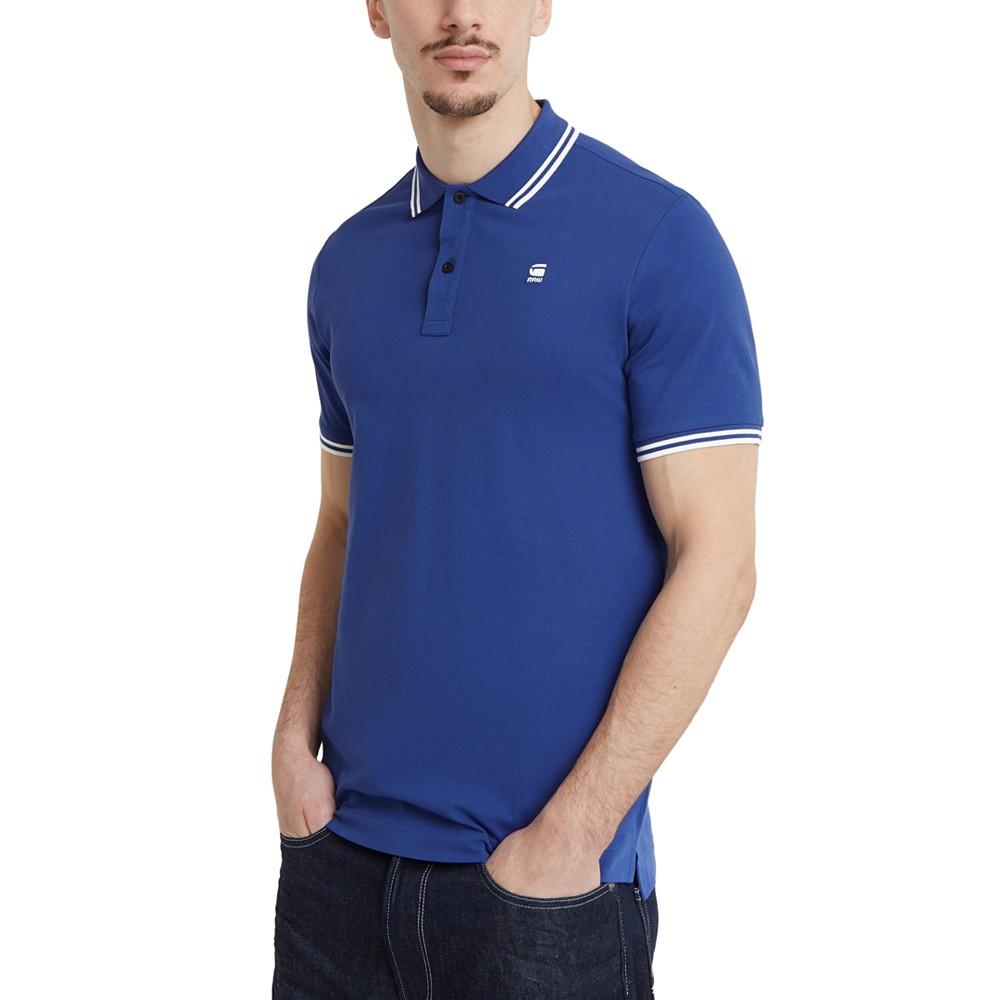 G-Star Raw Men's Dunda Slim-Fit Tipped Polo Shirt