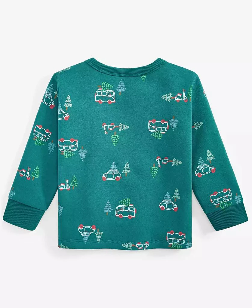 First Impressions Baby Boys Long-Sleeve Tree Transport-Print Fleece Sweatshirt, Created for Macy's 2