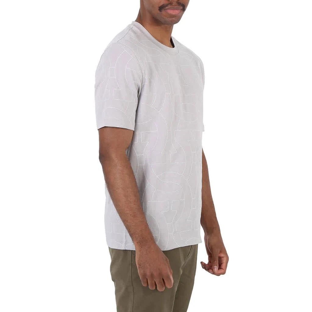 Salvatore Ferragamo Salvatore Ferragamo Men's Grey Gancini Logo Cotton T-Shirt 2