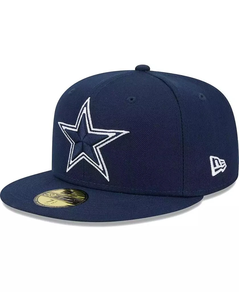 New Era Men's Navy Dallas Cowboys Main 59FIFTY Fitted Hat 1