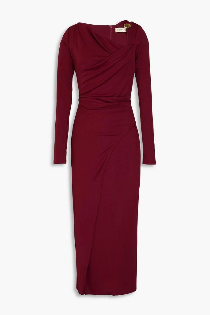 NICHOLAS Cutout embellished jersey midi dress 1