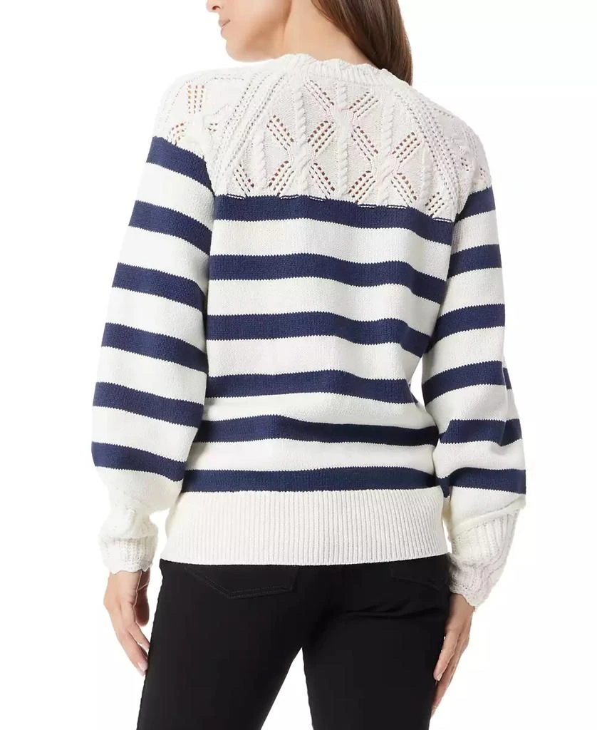 Sam Edelman Women's Joy Novelty Yoke Striped Sweater 2