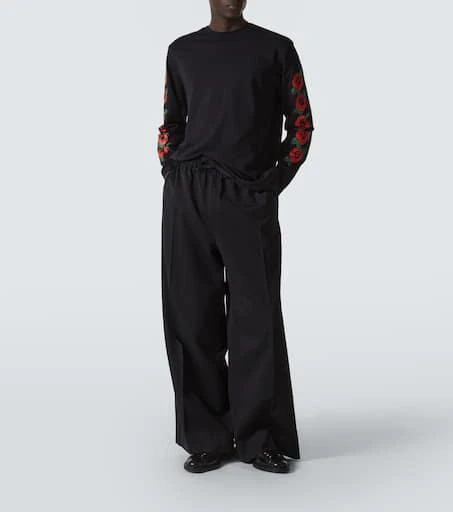 Simone Rocha Logo floral cotton jersey T-shirt 2