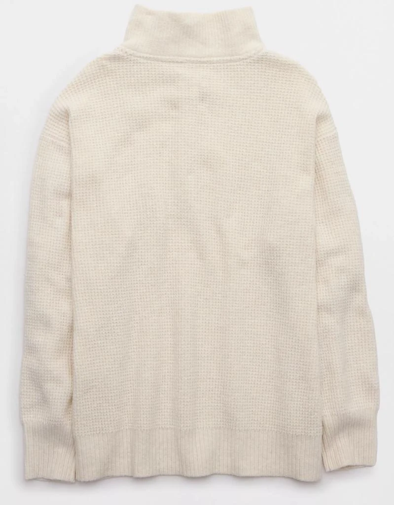 Aerie Aerie CozyUp Waffle Button Sweater 4