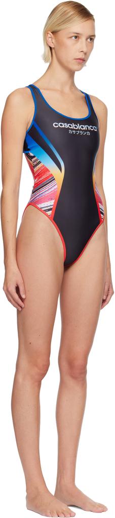 Casablanca Black Marble Swimsuit