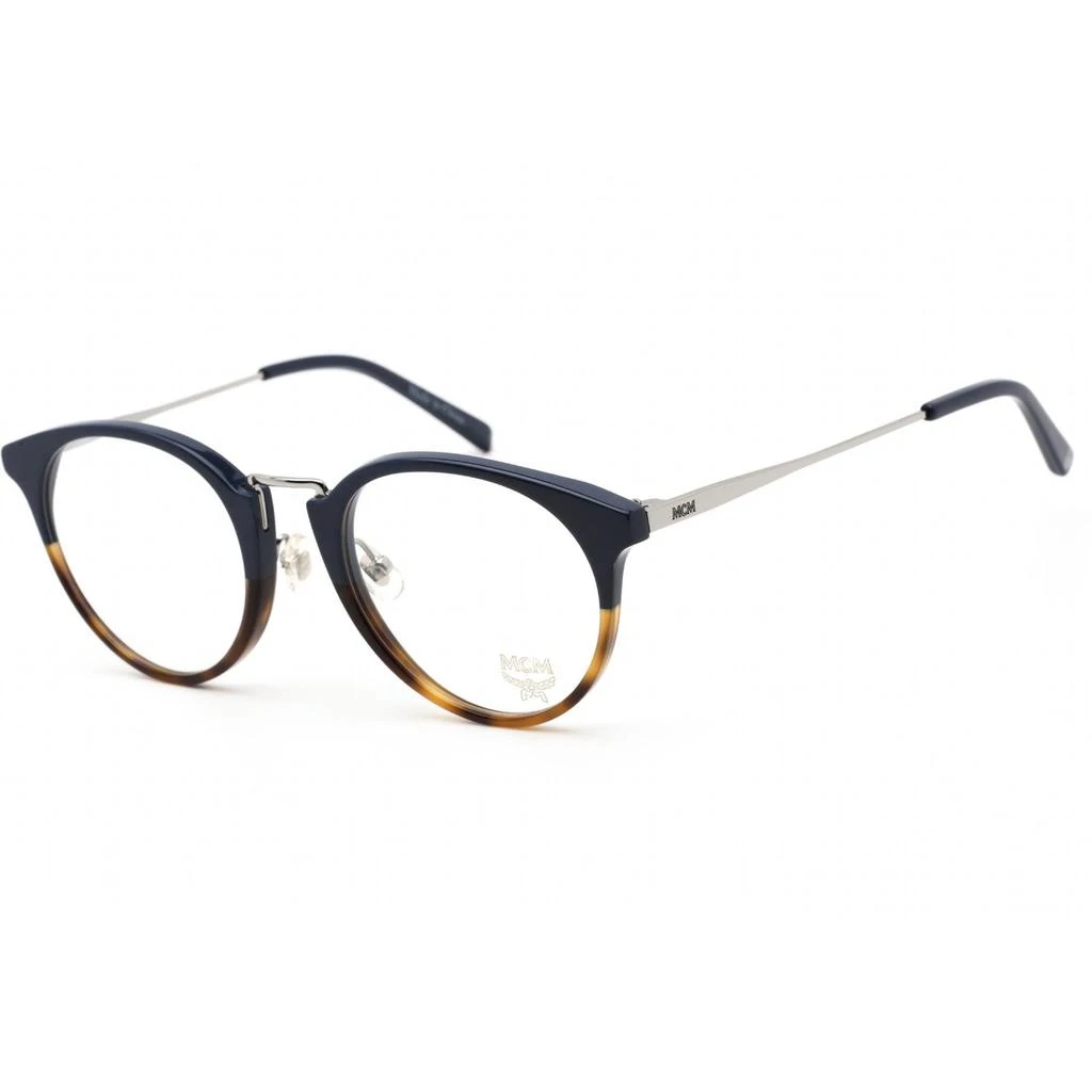 MCM MCM Unisex Eyeglasses - Clear Demo Lens Havana Blue Round Shape Frame | MCM2704 235 1