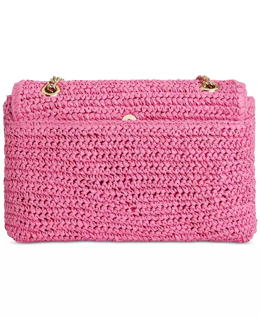 INC International Ajae Soft Crochet Straw Medium Studded Shoulder Bag, Created for Macy's 3