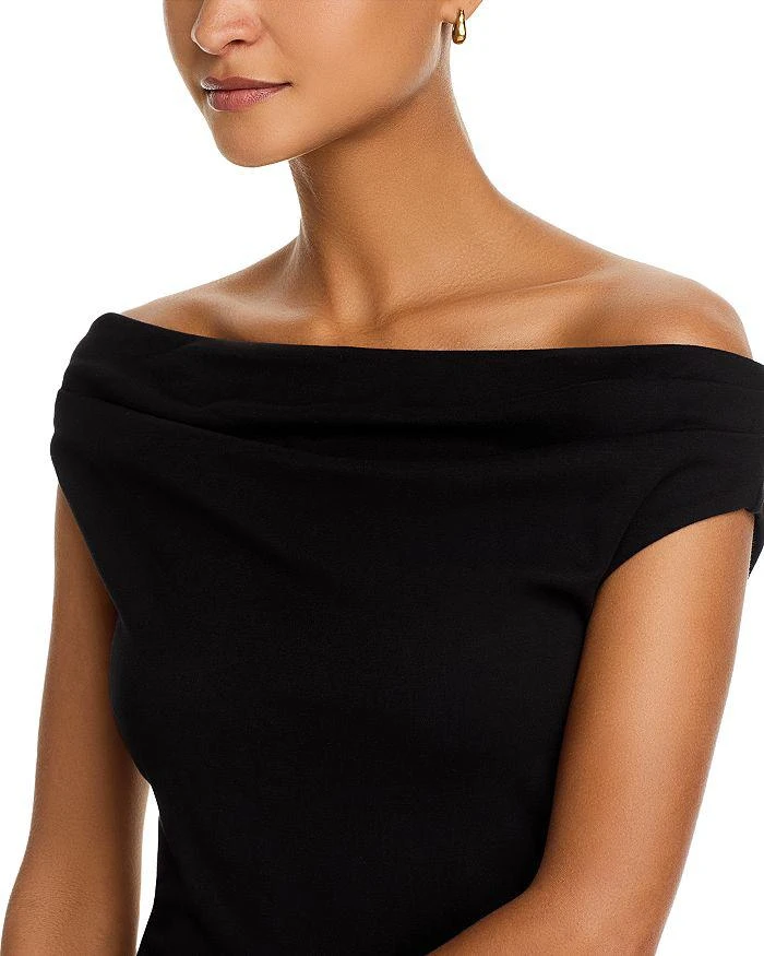 AQUA Off-The-Shoulder Jersey Top - Exclusive 4