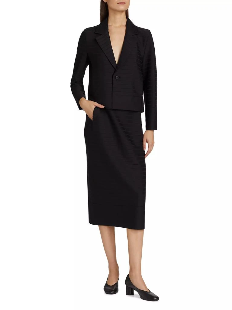 Issey Miyake Wide Stripe Knit Jacket 2